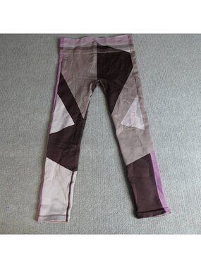 Nike Womens Tights XL Brown Sculpt Lux Icon Clash 7/8 Seamless Training